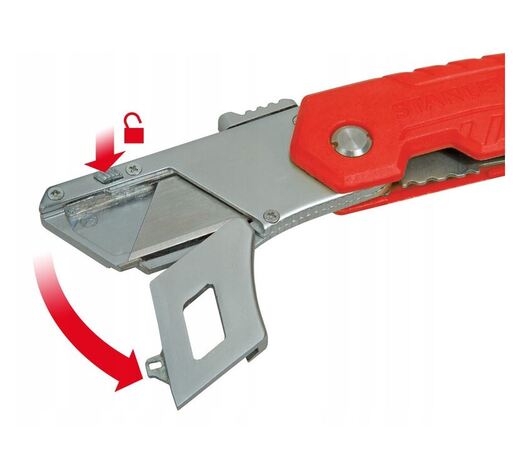 STANLEY KENDİLİĞİNDEN GERİ ÇEKİLEN KATLANIR MAKET BIÇAĞI